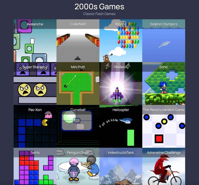 Screenshot of 2000s Games